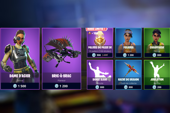 Boutique Fortnite 28 avril